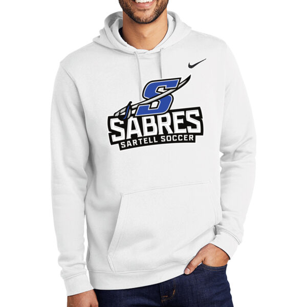 Nike Club Fleece Pullover Hoodie - Printed Logo ** Add Name for $5! ** Thumbnail