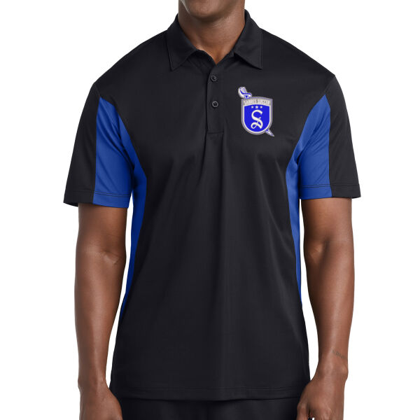 Sport-Tek® Side Blocked Micropique Sport-Wick® Polo - Embroidered Logo Thumbnail
