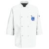 Eight Pearl Button Chef Coat with Thermometer Pocket Thumbnail