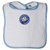 Infant Contrast Trim Terry Bib Thumbnail