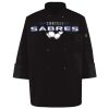 Ten Pearl Button Black Chef Coat Thumbnail