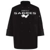 Ten Pearl Button Black Chef Coat Thumbnail